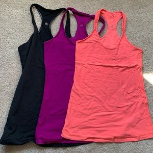 3 Lululemon racer back tanks